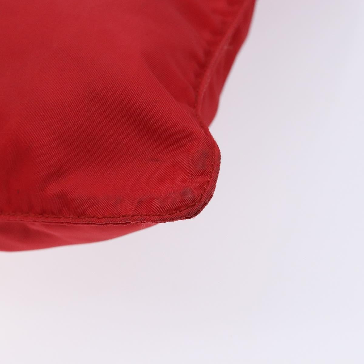 Prada Flat Messenger Tessuto Red Nylon Bag (Pre-Owned)