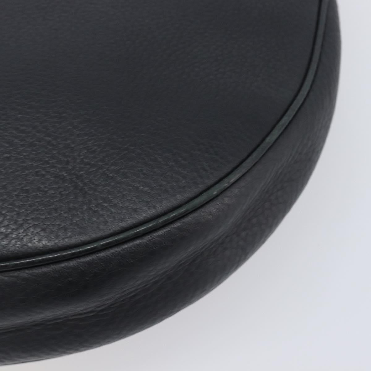 Salvatore Ferragamo Gancini Leather Black Leather Crossbody Bag Bag (Pre-Owned)