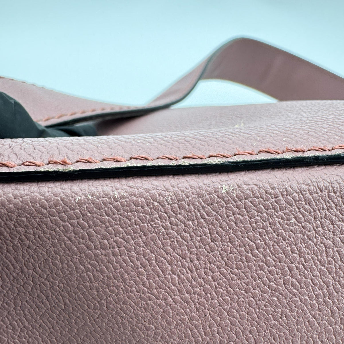 Burberry Helmsley Leather Pink Calfskin Handbag (Pre-Owned)