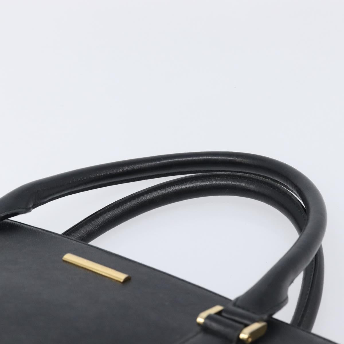 Burberry Handbag Leather Black Leather Handbag (Pre-Owned)