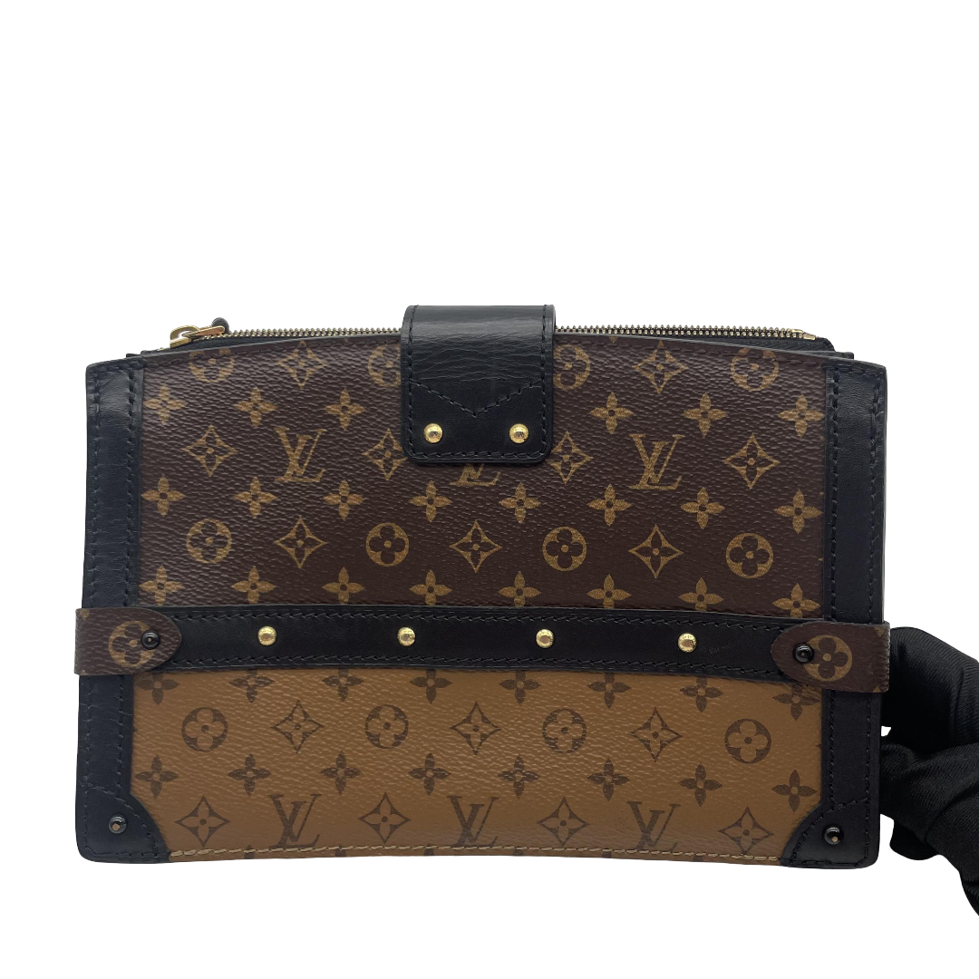 Louis Vuitton Trunk Clutch Monogram Brown Canvas Clutche & Pouche Bag (Pre-Owned)