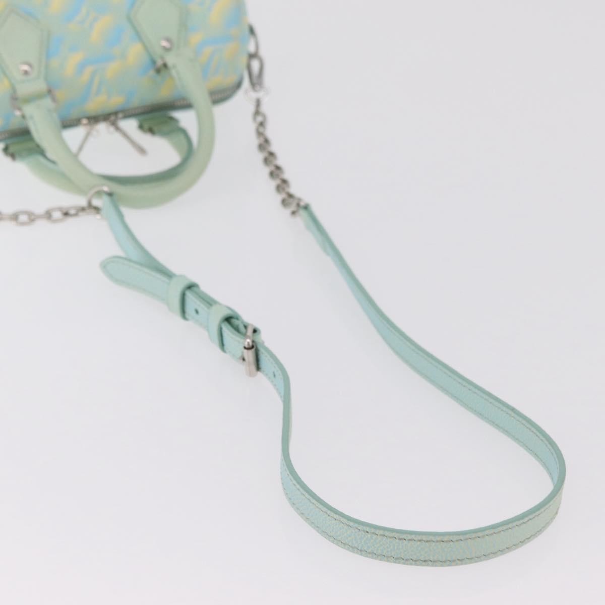 Louis Vuitton Speedy Bandouliere Stardust Monogram Empreinte Leather Green Leather Handbag (Pre-Owned)