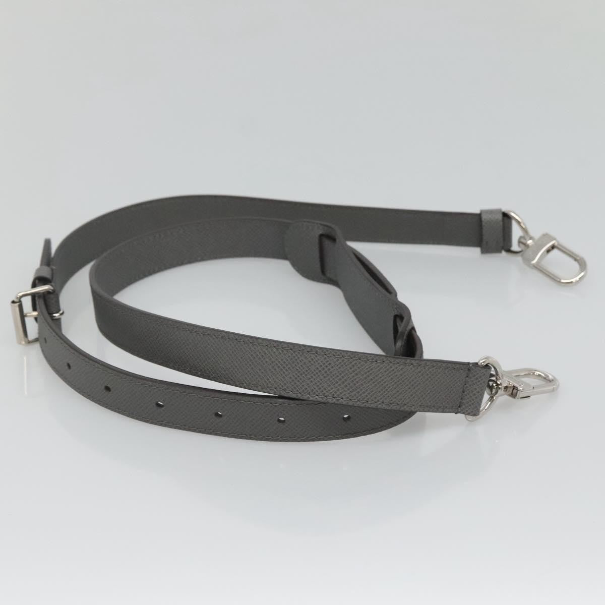 Louis Vuitton Adjustable Shoulder Strap Leather Gray Leather Straps Accessory (Pre-Owned)