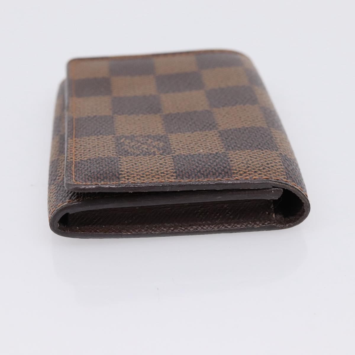 Louis Vuitton Business Card Case Damier Brown Canvas Card Holders Accessory (Pre-Owned)