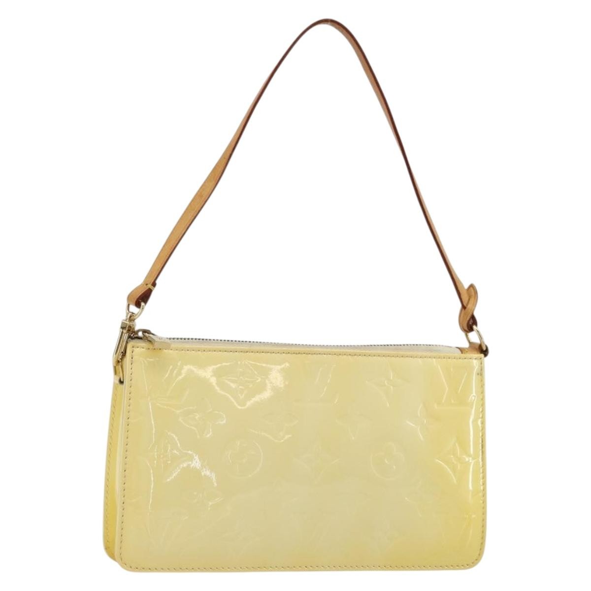 Louis Vuitton Lexington Pochette Monogram Vernis Beige Patent_Leather Clutche & Pouche Bag (Pre-Owned)