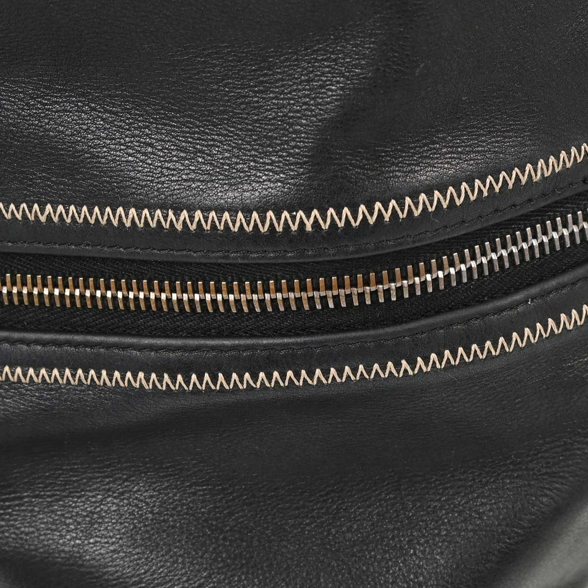 Chanel Vintage Bowler Lambskin Black Leather Handbag (Pre-Owned)