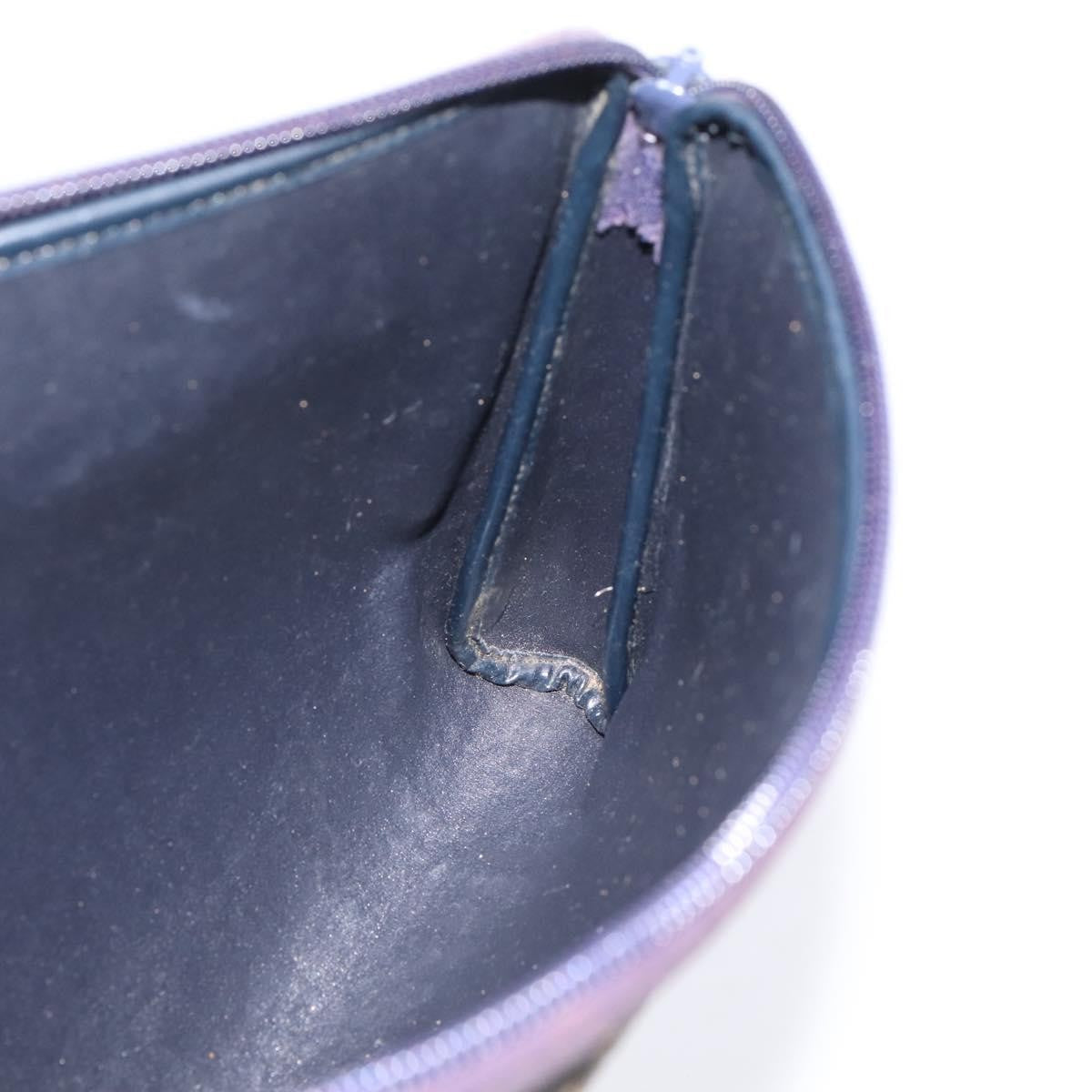 Christian Dior Wristlet Clutch Oblique Canvas Navy Canvas Clutche & Pouche Bag (Pre-Owned)