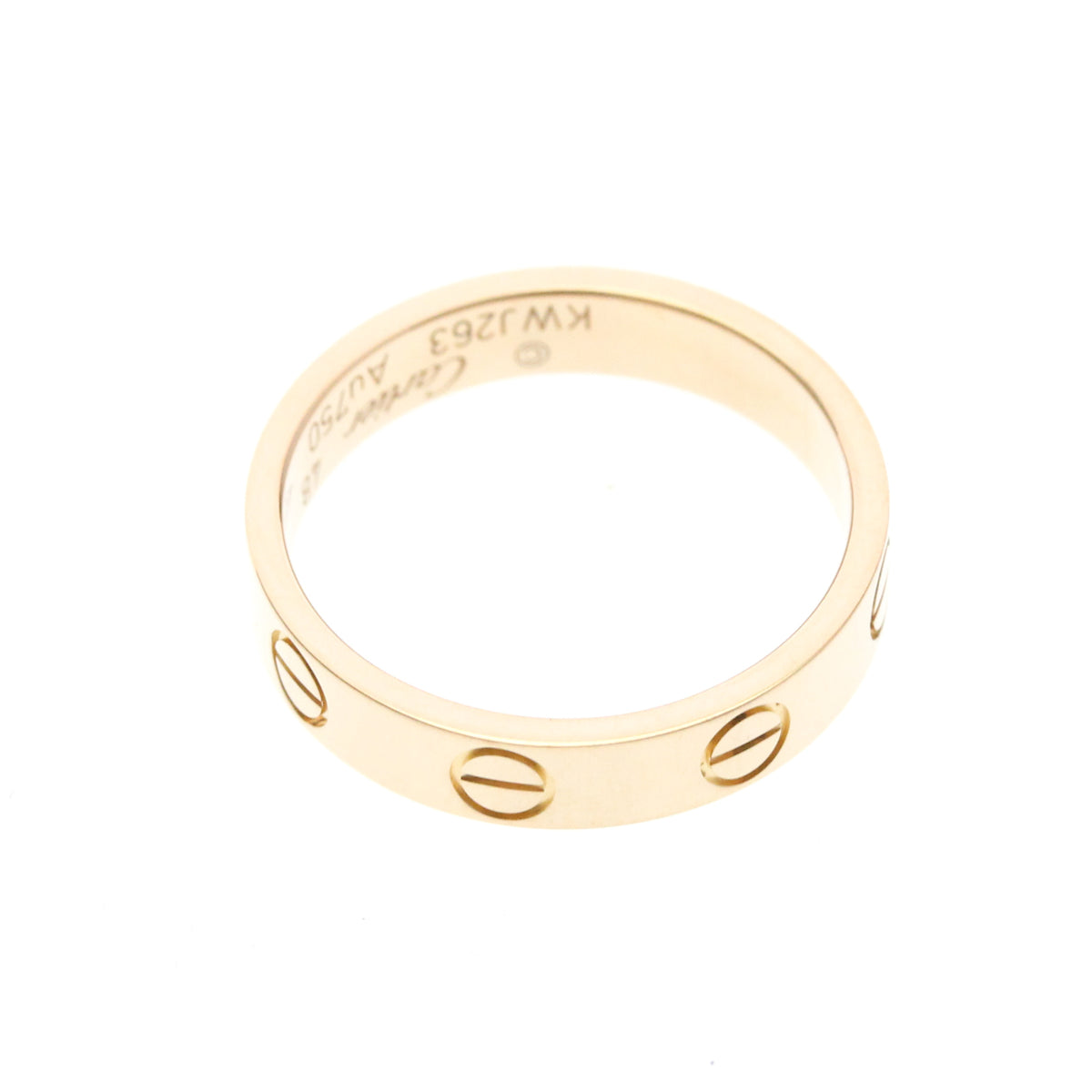Cartier Love Wedding Band 18K Rose Gold Gold Pink_Gold Ring Jewelry (Pre-Owned)