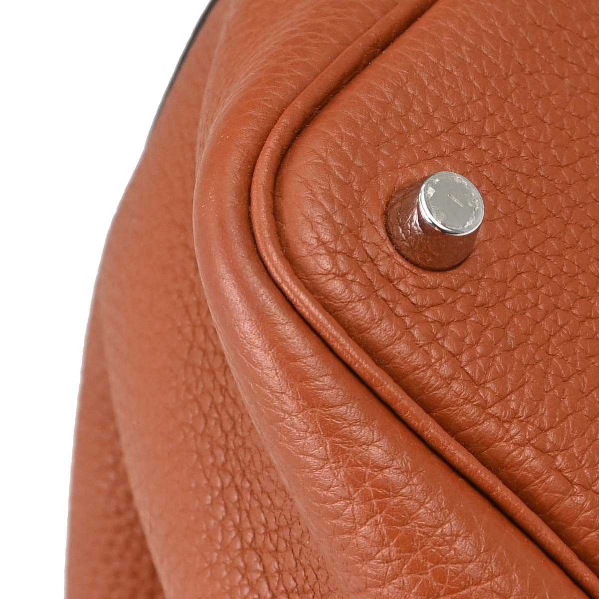 Hermes Picotin Lock Clemence Brown Leather Handbag (Pre-Owned)