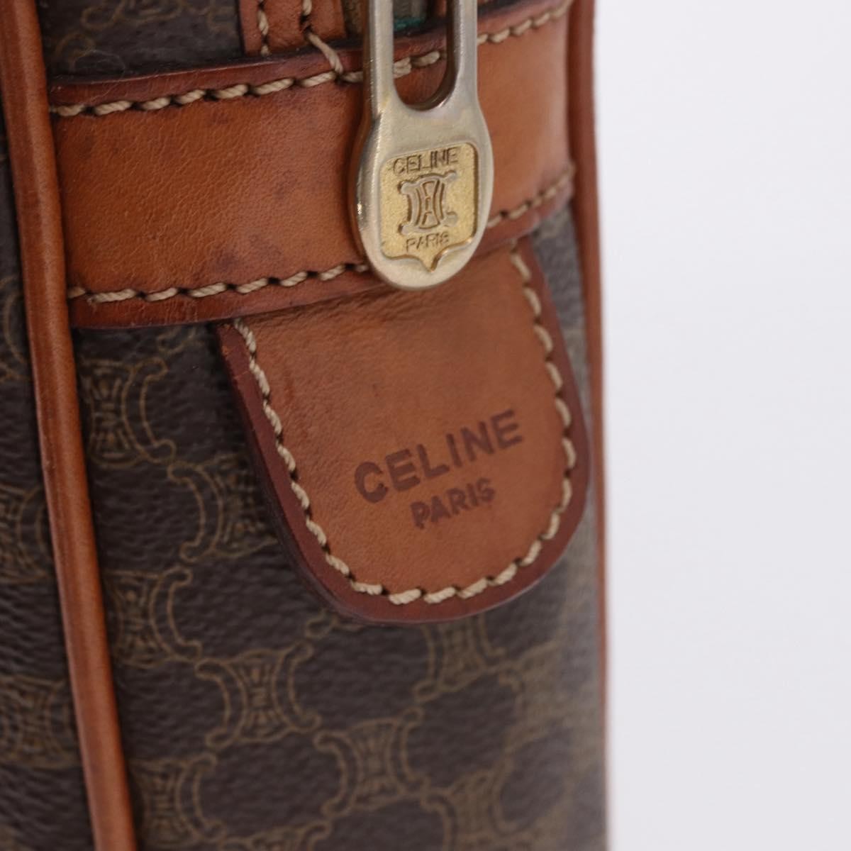 Celine Macadam Canvas And Leather Brown Canvas Briefcase Bag (Pre-Owned)