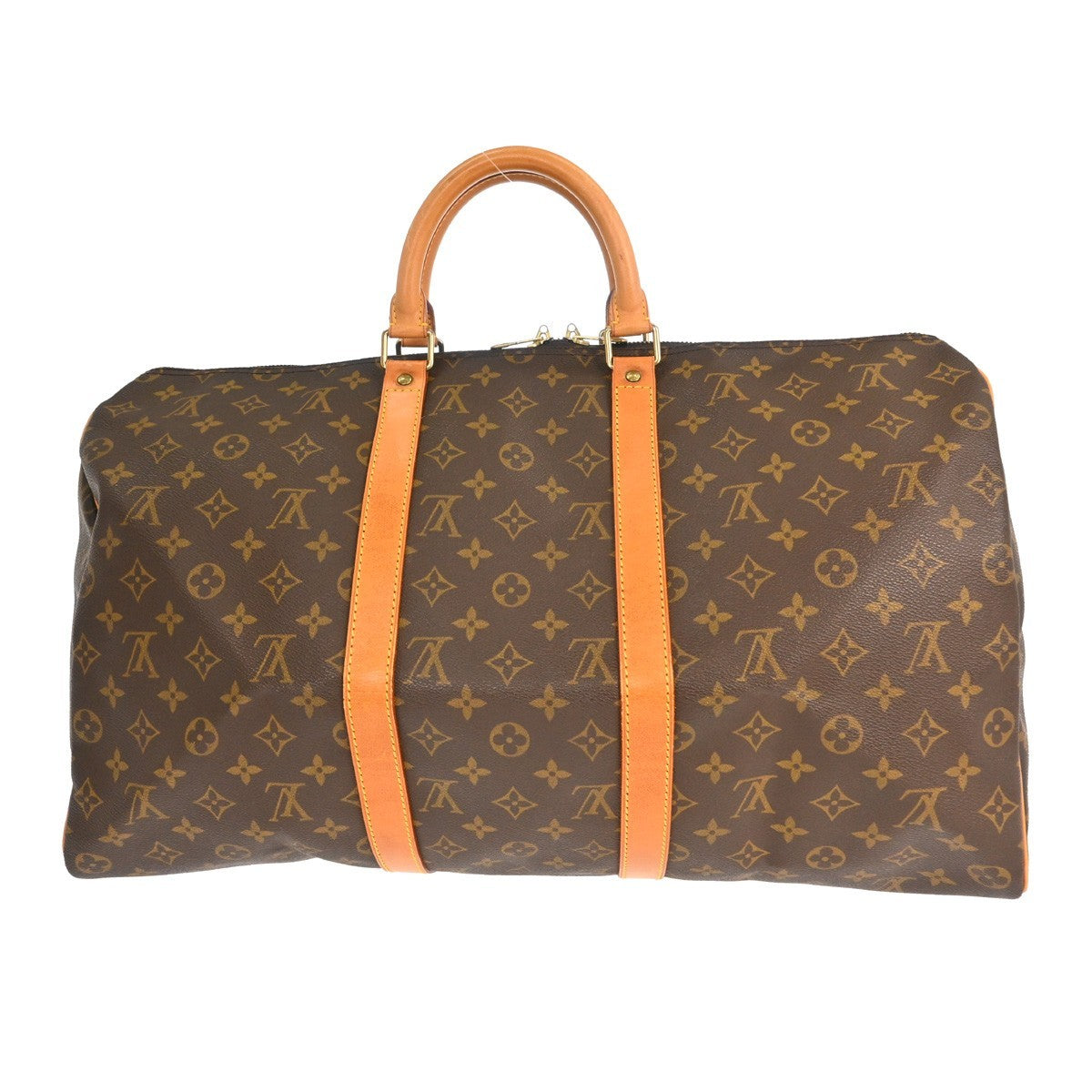Louis Vuitton Keepall Monogram Canvas Brown Canvas Travel Bag Bag (Pre-Owned)