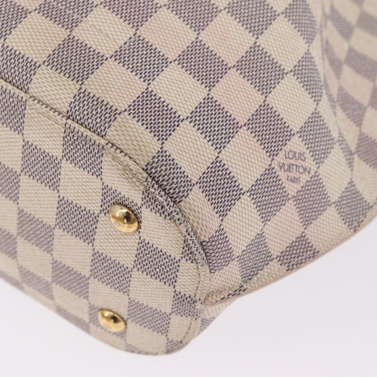 Louis Vuitton Girolata Damier White Canvas Handbag (Pre-Owned)