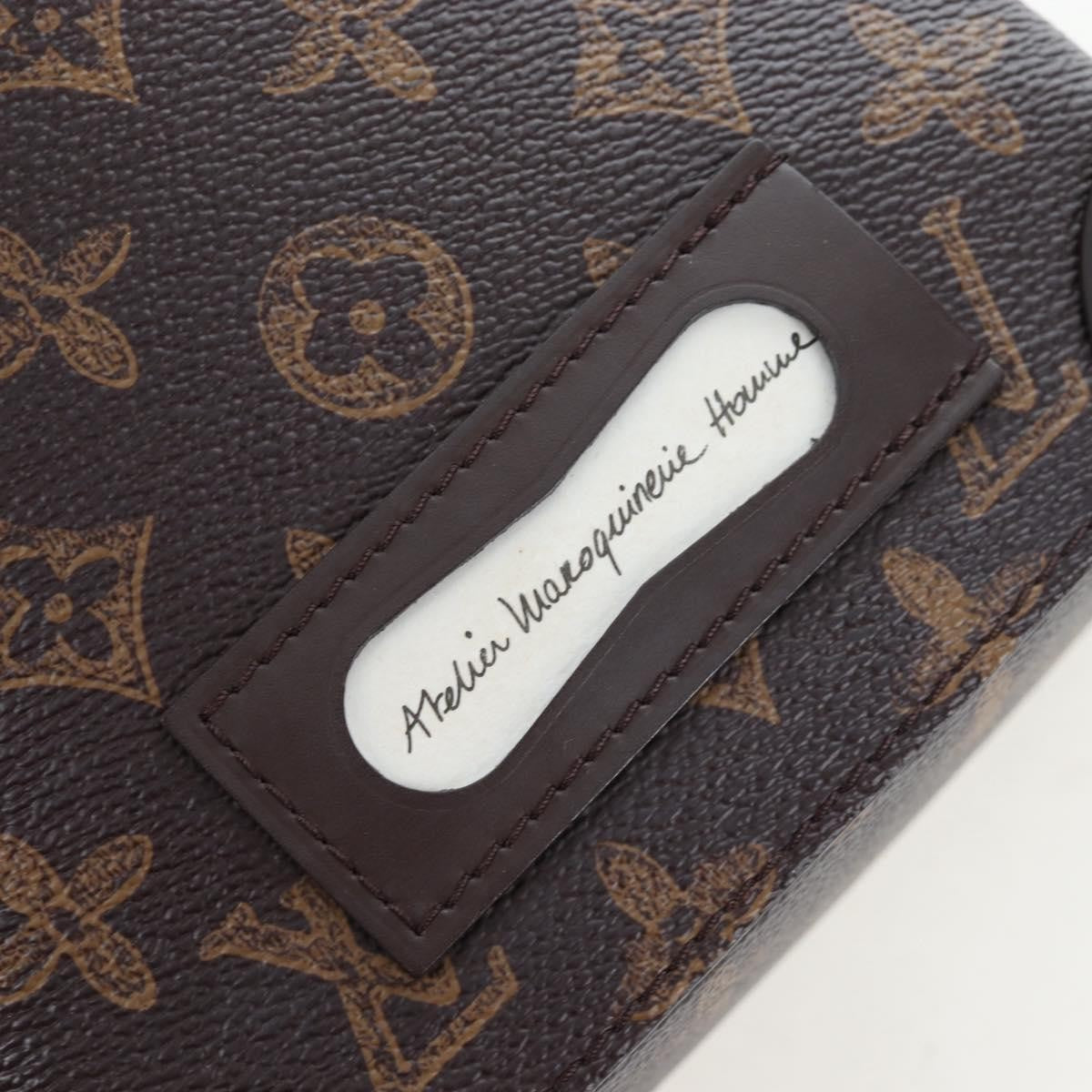 Louis Vuitton Vertical Box Trunk No.7 Trunk L'oeil Vintage Monogram Canvas Brown Canvas Handbag (Pre-Owned)