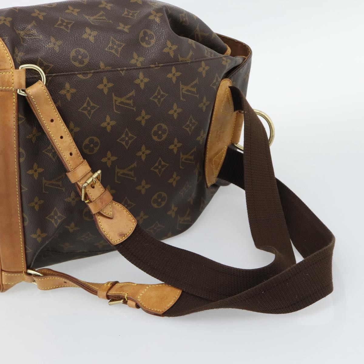 Louis Vuitton Vintage Montsouris Monogram Canvas Brown Canvas Backpack Bag (Pre-Owned)