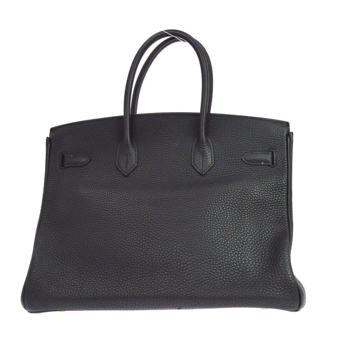 Hermes Birkin Black Togo With Palladium Hardware Black Leather Handbag (Pre-Owned)