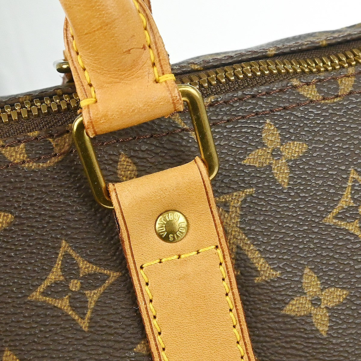 Louis Vuitton Keepall Monogram Brown Canvas Travel Bag Bag (Pre-Owned)