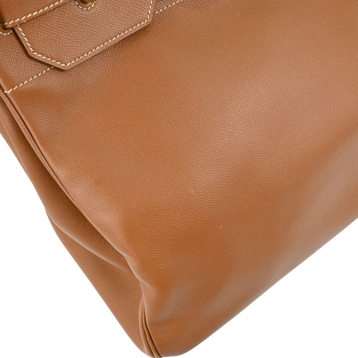 Hermes Birkin Brown Courchevel With Gold Hardware Brown Leather Handbag (Pre-Owned)