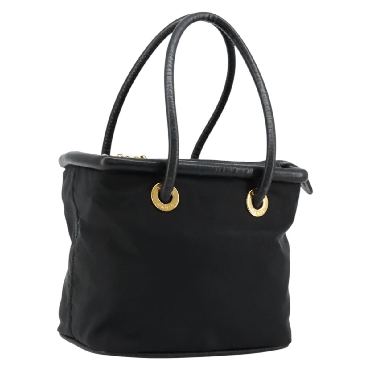 Celine Handbag Nylon Black Nylon Handbag (Pre-Owned)