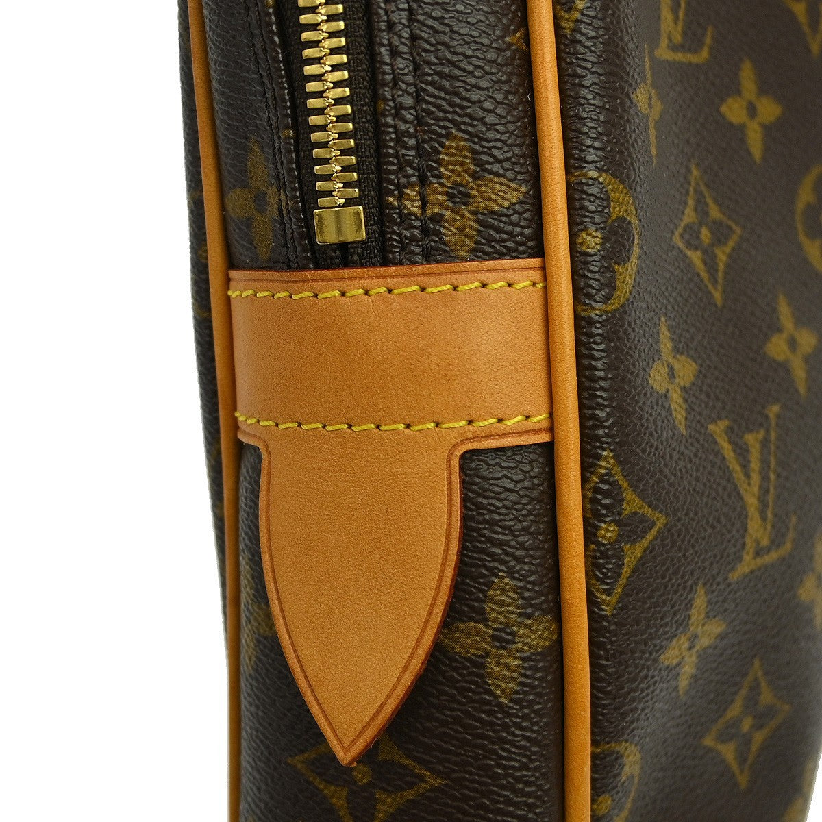 Louis Vuitton Porte-Documents Voyage Monogram Brown Canvas Briefcase Bag (Pre-Owned)