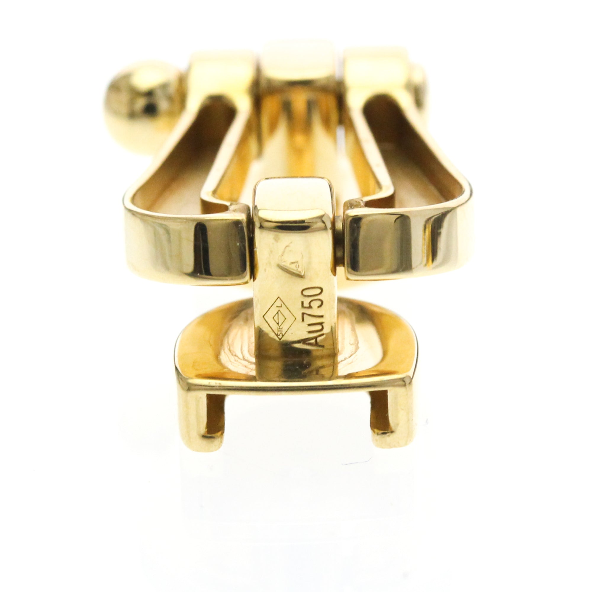 Fred Paris Force 10 Woven Cord And Stainless Steel With 18K Yellow Gold Gold Yellow_Gold Bracelet Jewelry (Pre-Owned)