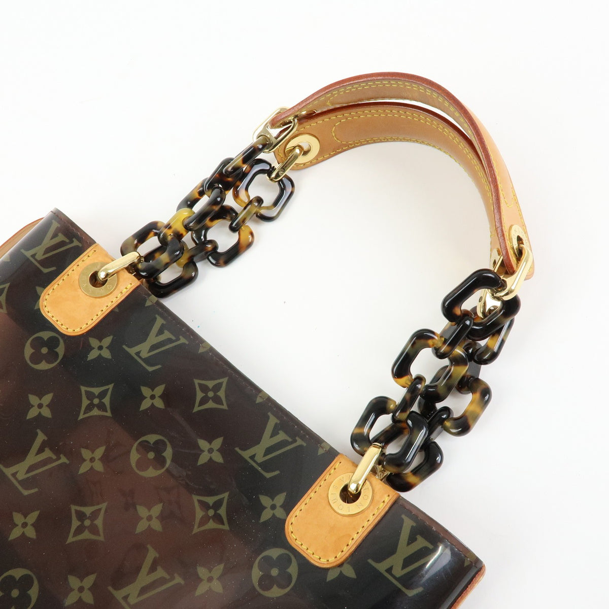 Louis Vuitton Sac Ambre Monogram Vinyl Brown Plastic Handbag (Pre-Owned)