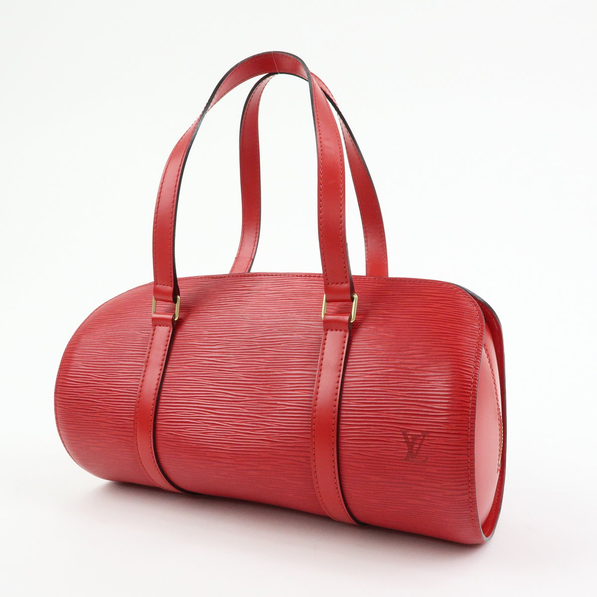 Louis Vuitton Soufflot Epi Leather Red Leather Tote Bag Bag (Pre-Owned)