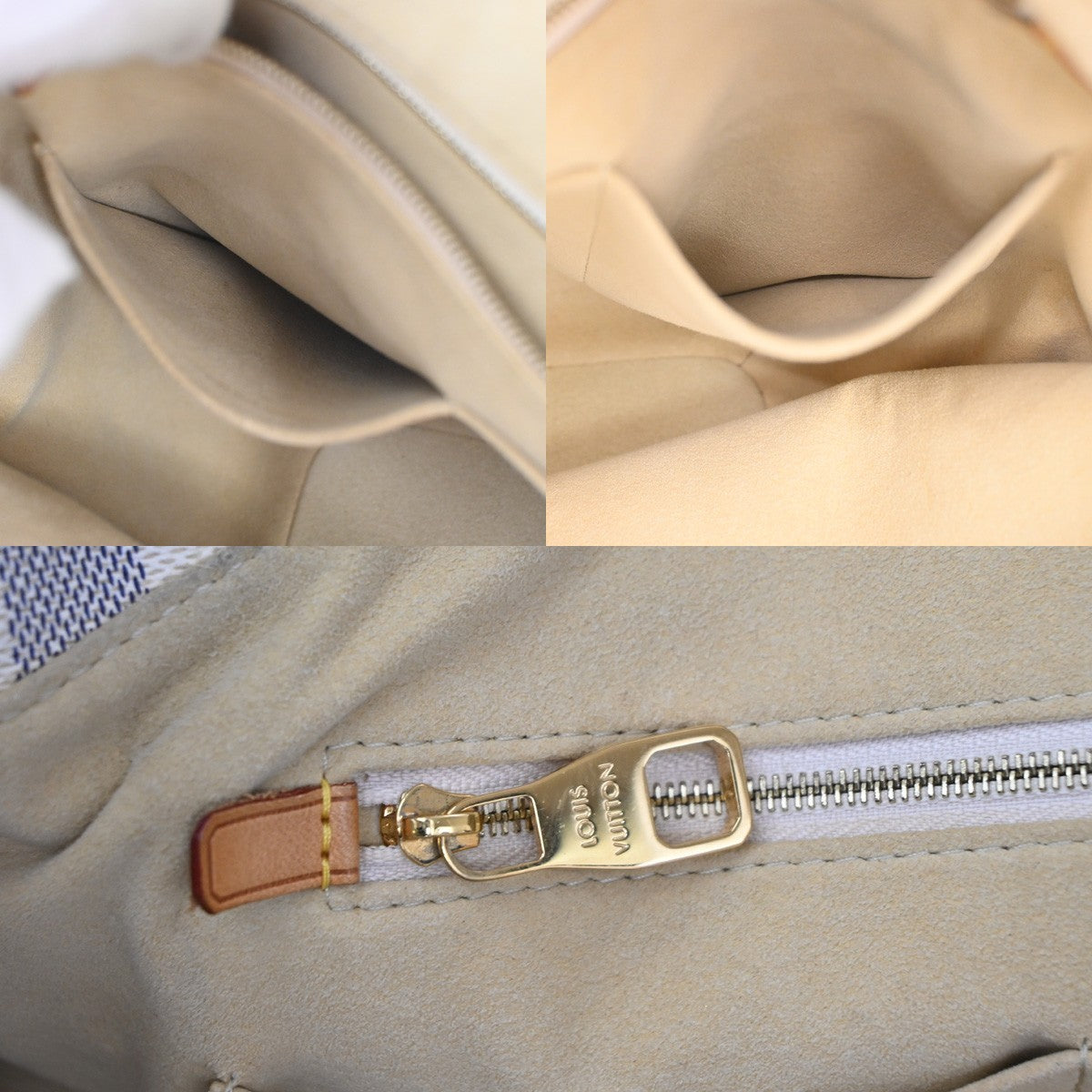 Louis Vuitton Salina Damier White Canvas Handbag (Pre-Owned)
