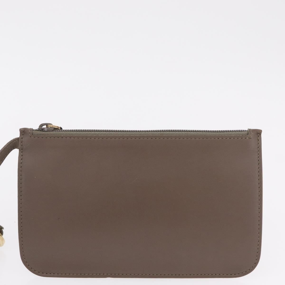 Gucci Vintage Bamboo Hobo Leather Gray Leather Shoulder Bag Bag (Pre-Owned)