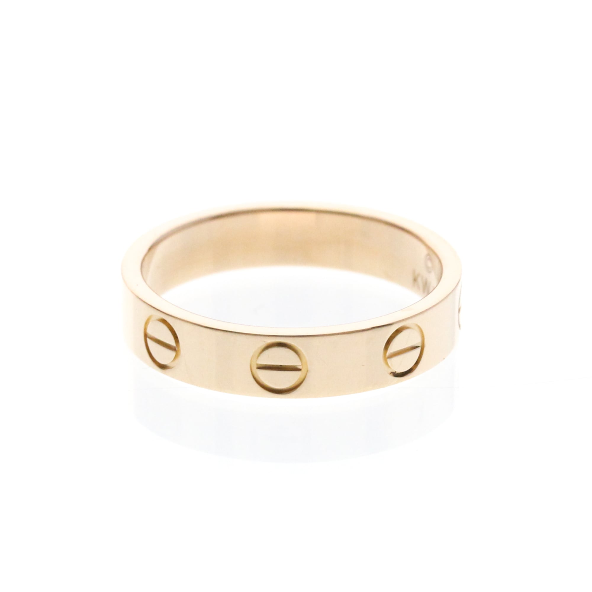 Cartier Love Wedding Band 18K Rose Gold Gold Pink_Gold Ring Jewelry (Pre-Owned)
