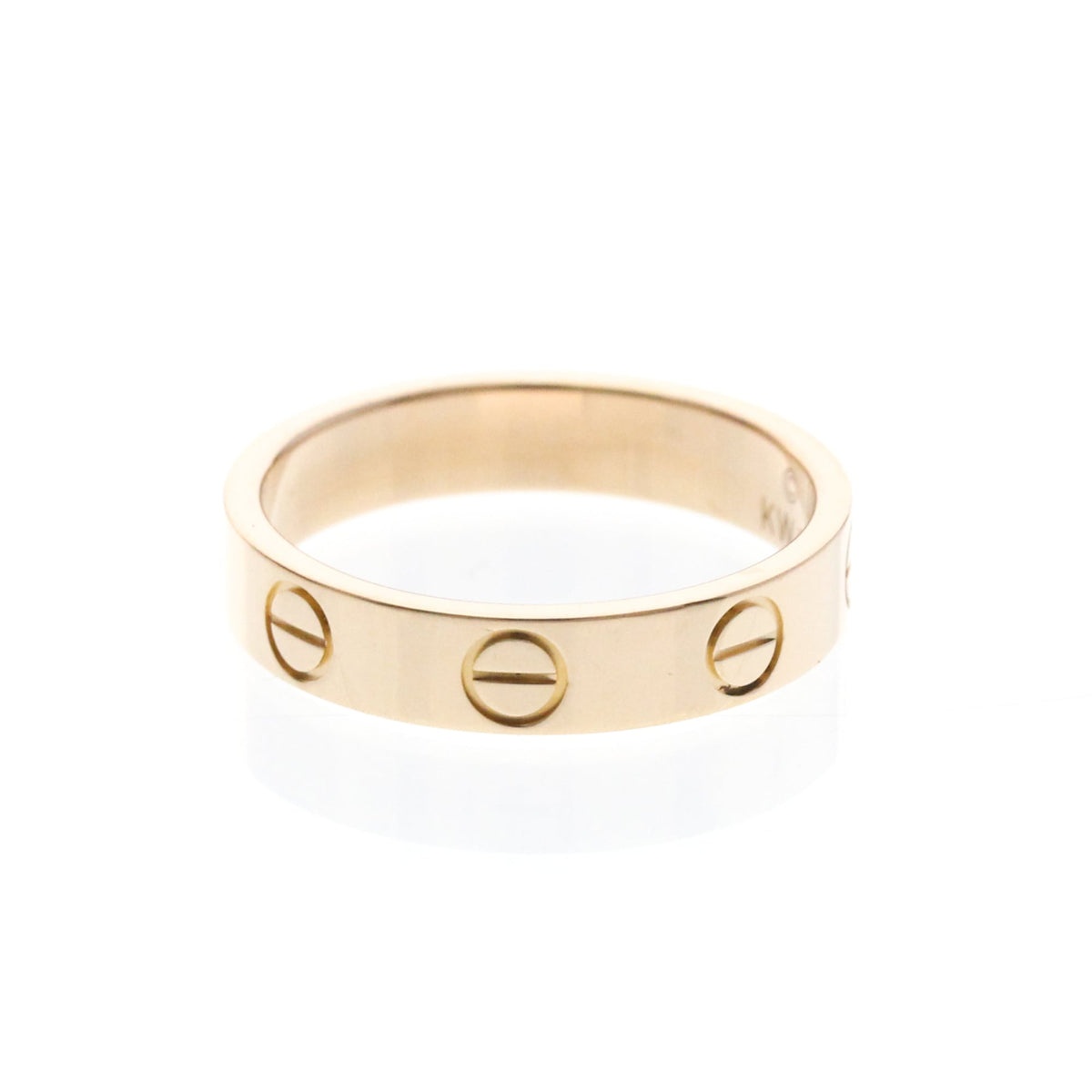Cartier Love Wedding Band 18K Rose Gold Gold Pink_Gold Ring Jewelry (Pre-Owned)