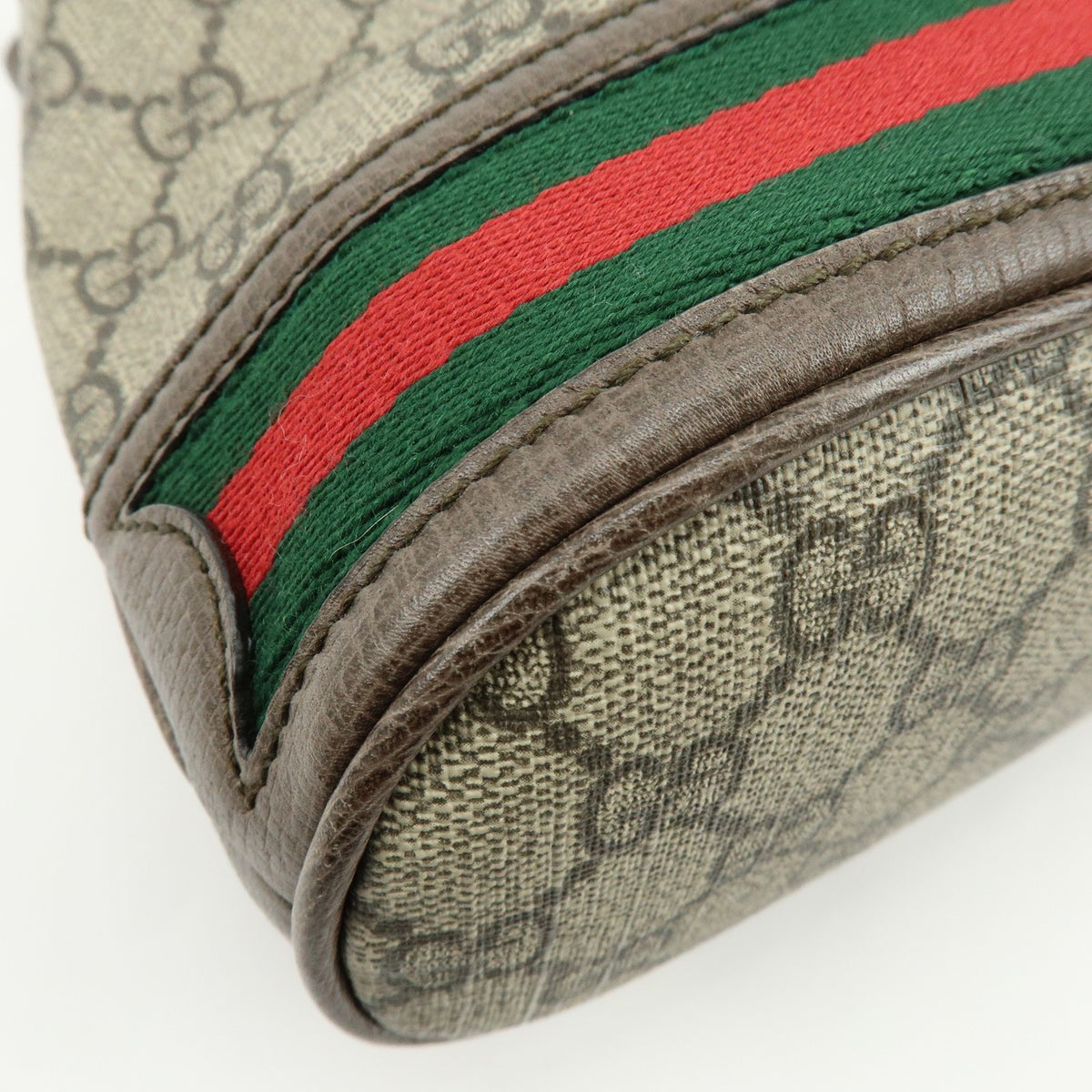 Gucci Ophidia Bucket Gg Coated Canvas Beige Canvas Handbag (Pre-Owned)