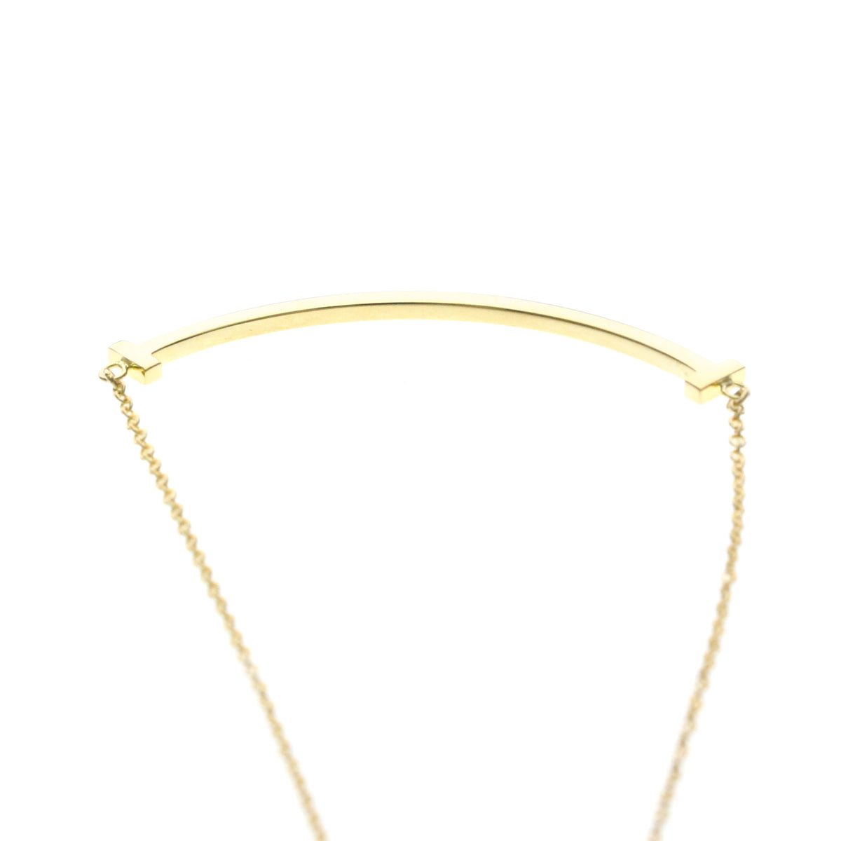 Tiffany & Co. T Smile Pendant 18K Yellow Gold Gold Yellow_Gold Necklace Jewelry (Pre-Owned)