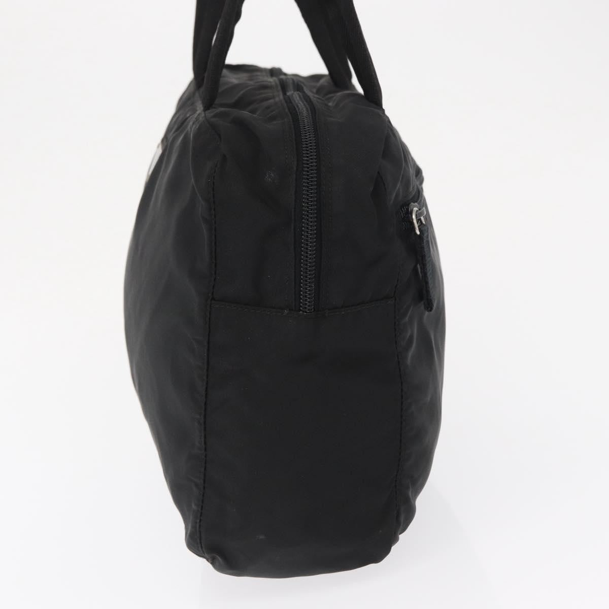 Prada Vintage Zip Tessuto Black Nylon Handbag (Pre-Owned)