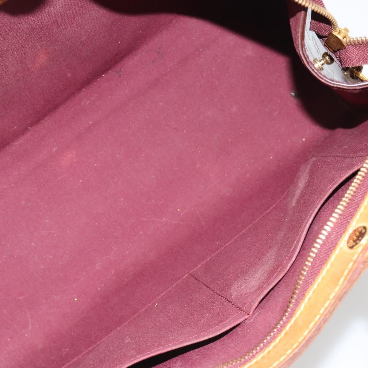 Louis Vuitton Brea Monogram Vernis Burgundy Patent_Leather Handbag (Pre-Owned)
