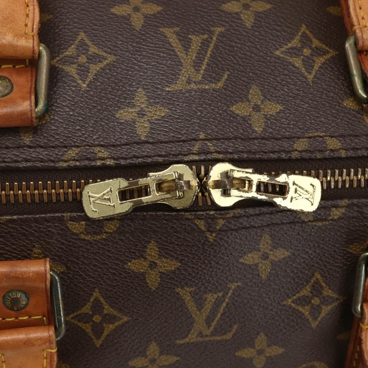 Louis Vuitton Keepall Monogram Canvas Brown Canvas Travel Bag Bag (Pre-Owned)