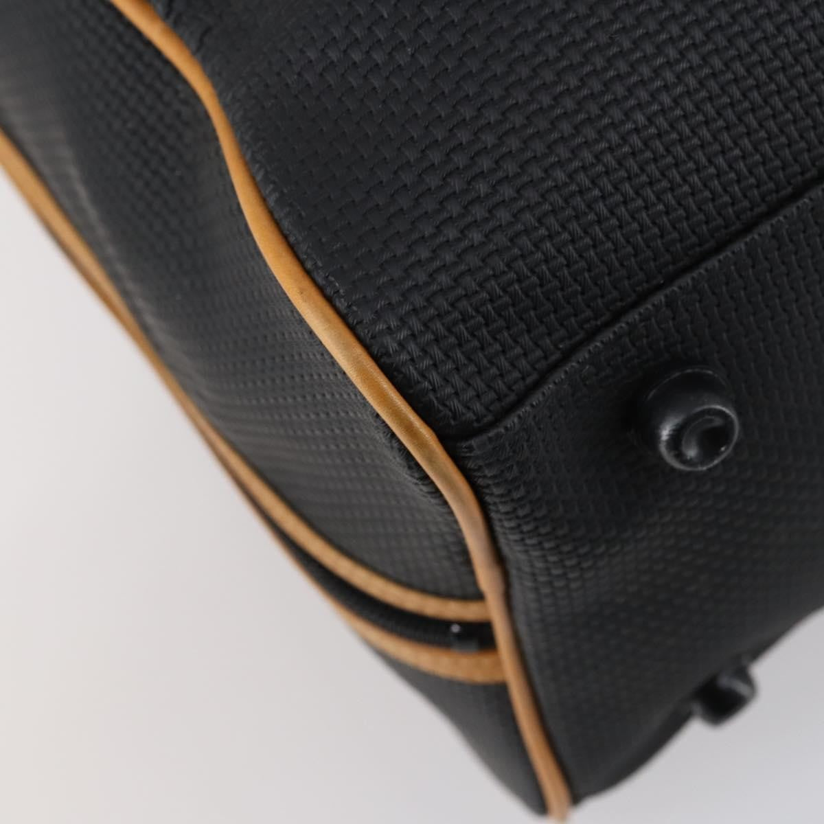 Saint Laurent Vintage Boston Pvc Leather Black Pvc Travel Bag Bag (Pre-Owned)