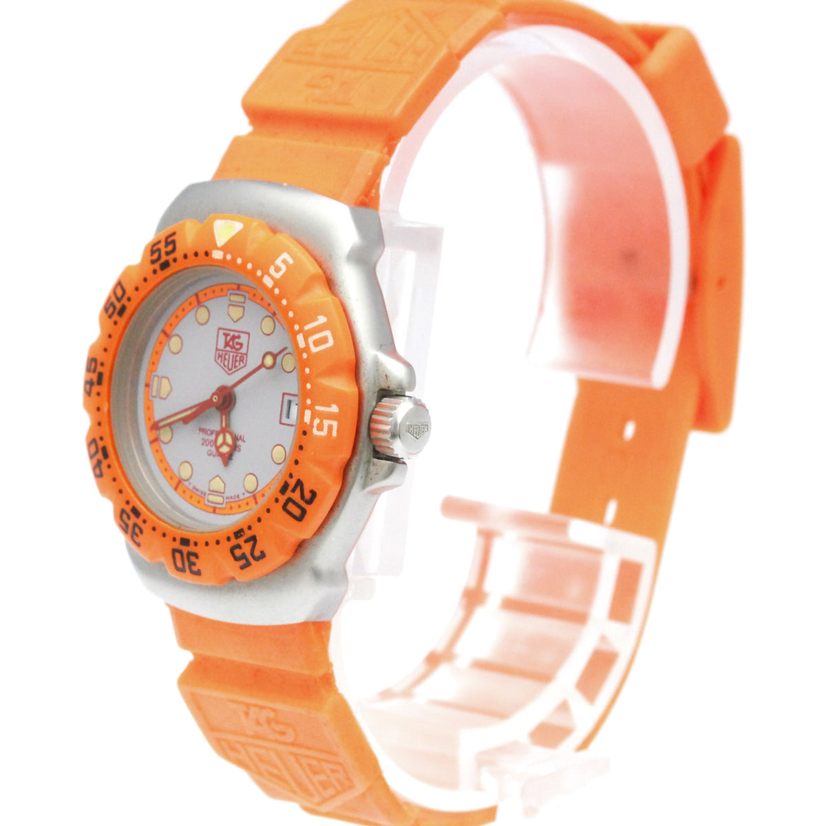 Tag Heuer Formula 1 Lady Stainless Steel And Rubber Watch (Pre-Owned)