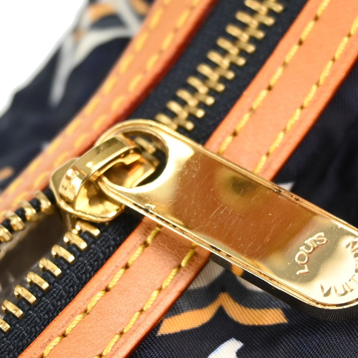 Louis Vuitton Bulles Monogram Nylon Navy Nylon Handbag (Pre-Owned)