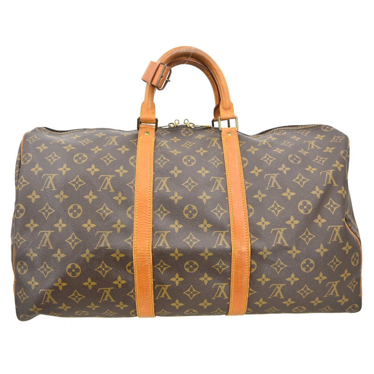 Louis Vuitton Keepall Monogram Canvas Brown Canvas Travel Bag Bag (Pre-Owned)