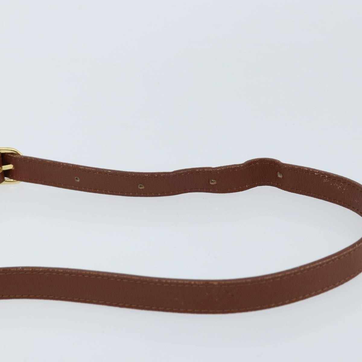 Burberry Flap Shoulder Leather Brown Leather Shoulder Bag Bag (Pre-Owned)