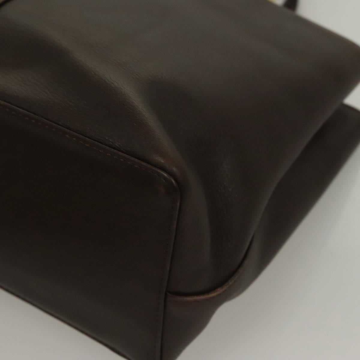 Burberry Vintage Leather Brown Leather Handbag (Pre-Owned)