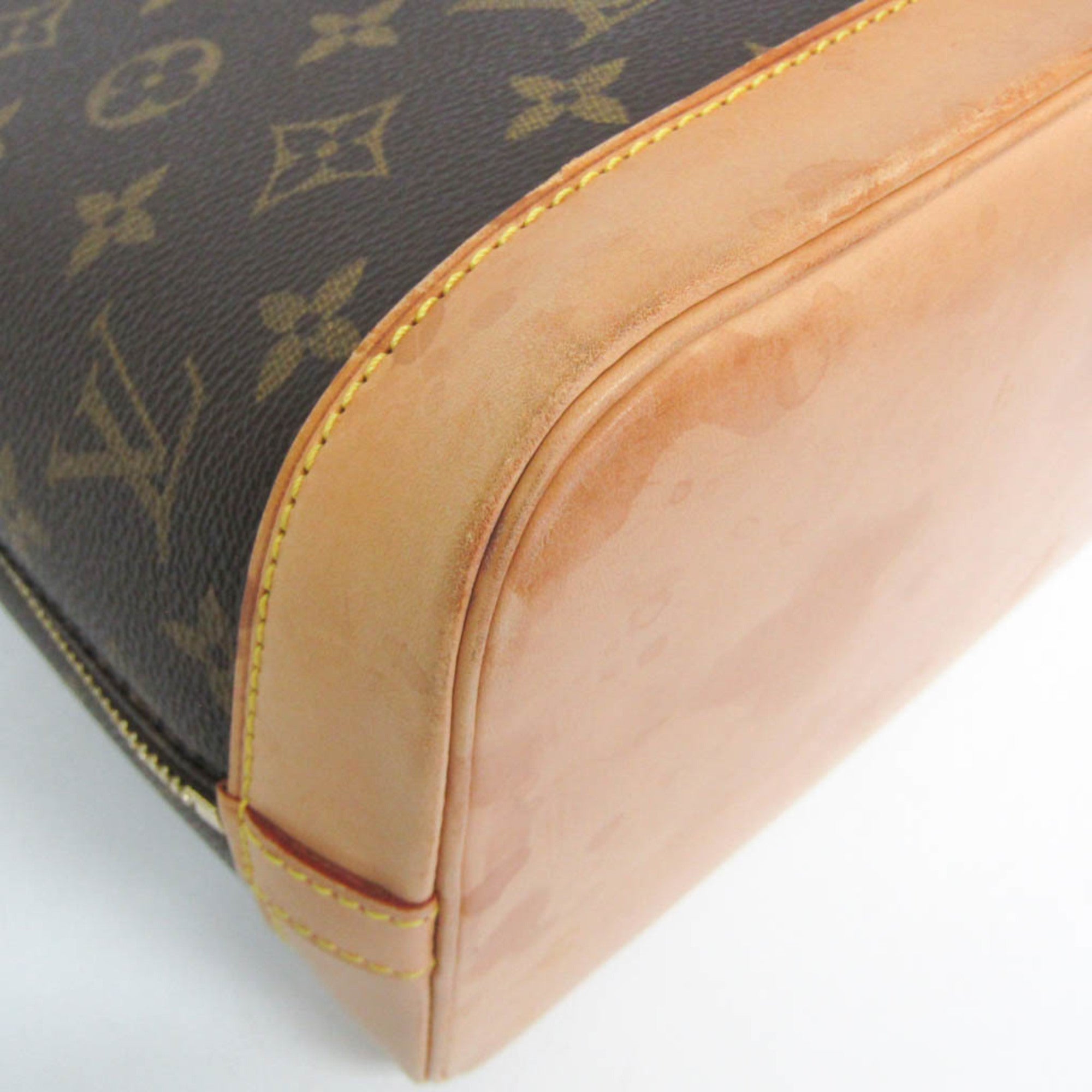 Louis Vuitton Alma Monogram Canvas Brown Canvas Handbag (Pre-Owned)