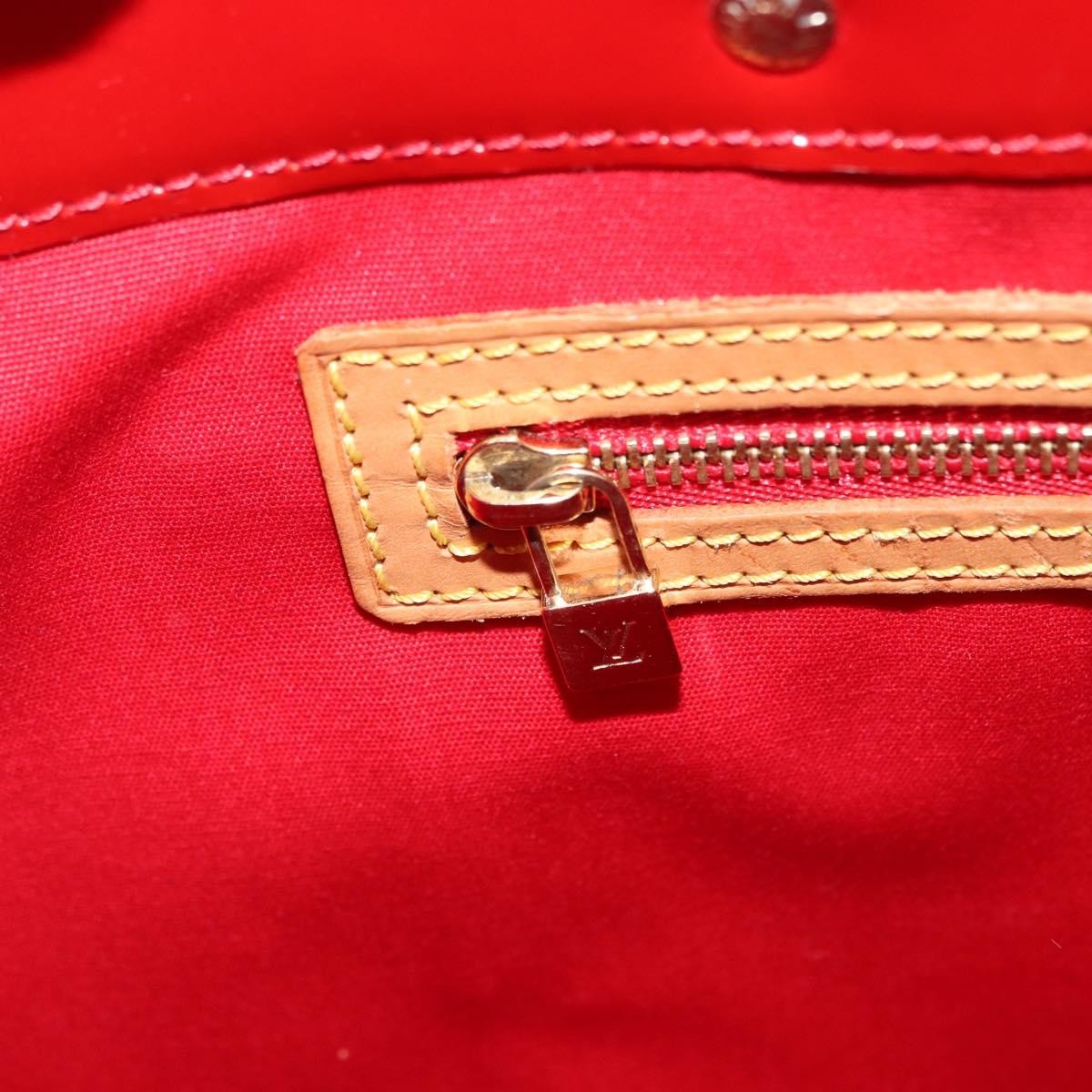 Louis Vuitton Reade Monogram Vernis Red Patent_Leather Handbag (Pre-Owned)