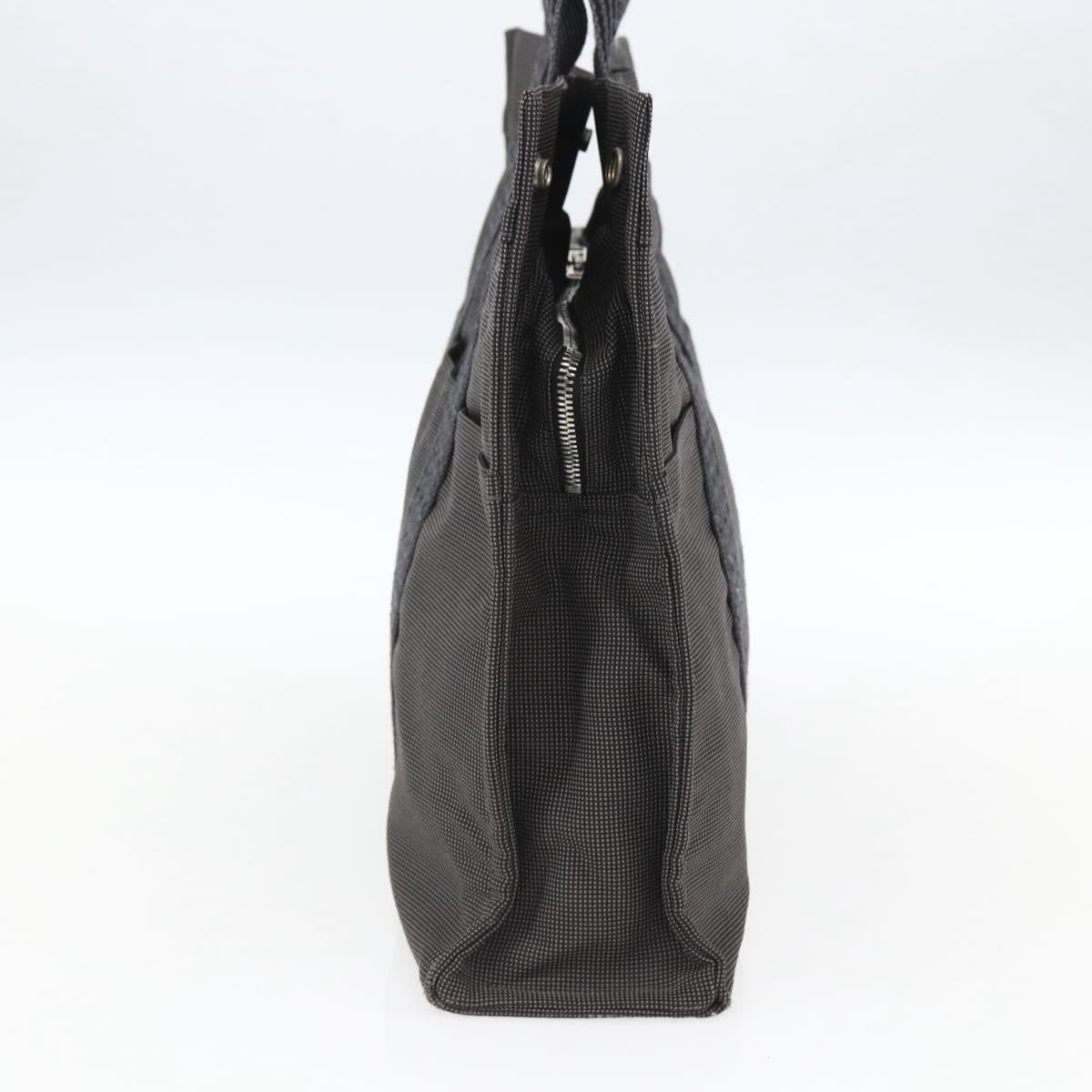 Hermes Fourre-Tout Herline Canvas Gray Canvas Tote Bag Bag (Pre-Owned)