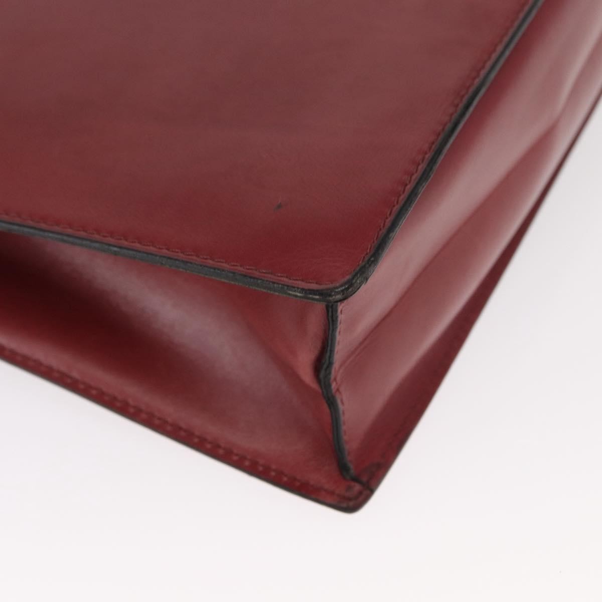 Celine Handbag Leather Red Leather Handbag (Pre-Owned)