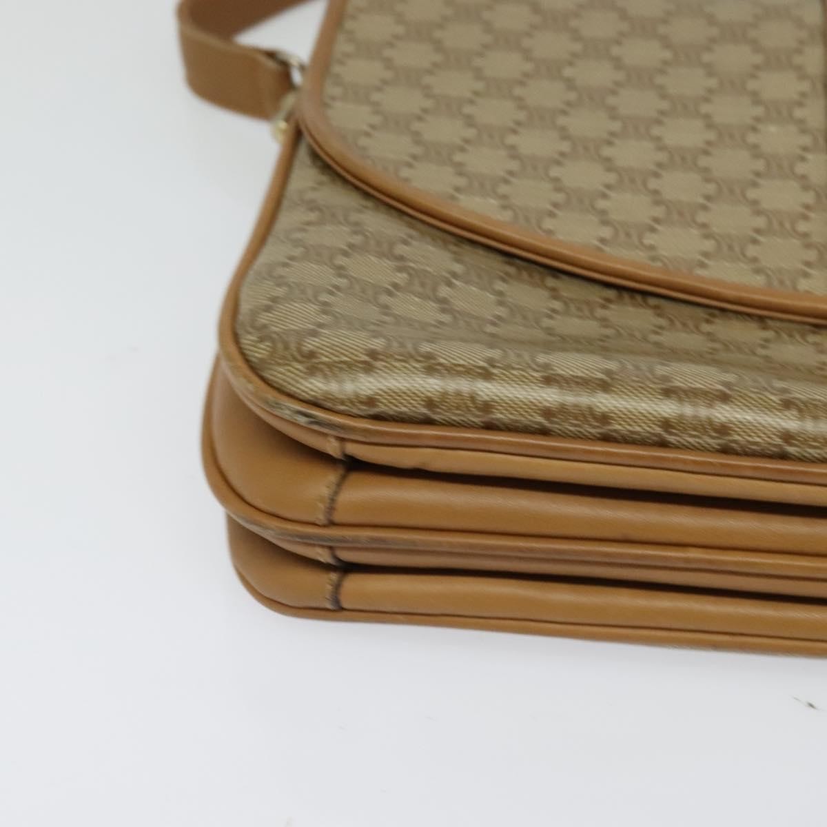 Celine Vintage Macadam Canvas Beige Canvas Backpack Bag (Pre-Owned)