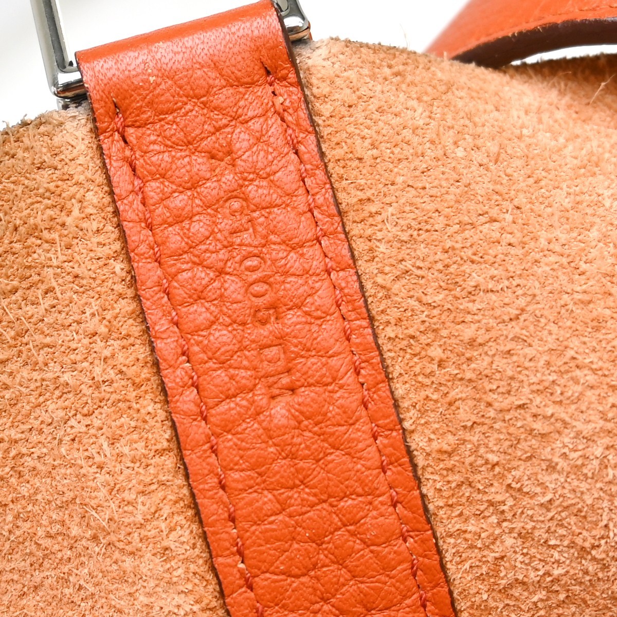 Hermes Picotin Clemence Orange Leather Handbag (Pre-Owned)
