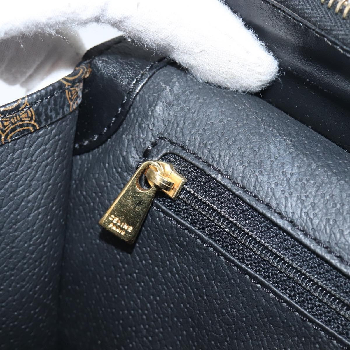 Celine Vintage Macadam Canvas Black Pvc Tote Bag Bag (Pre-Owned)