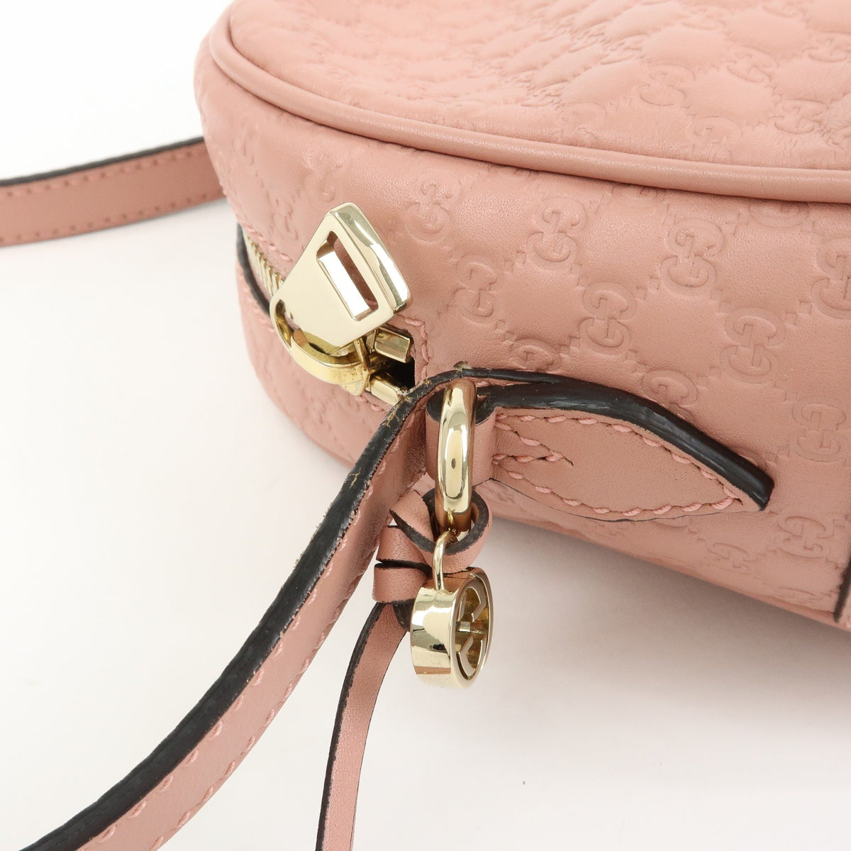 Gucci Bree Disco Microguccissima Leather Pink Leather Crossbody Bag Bag (Pre-Owned)