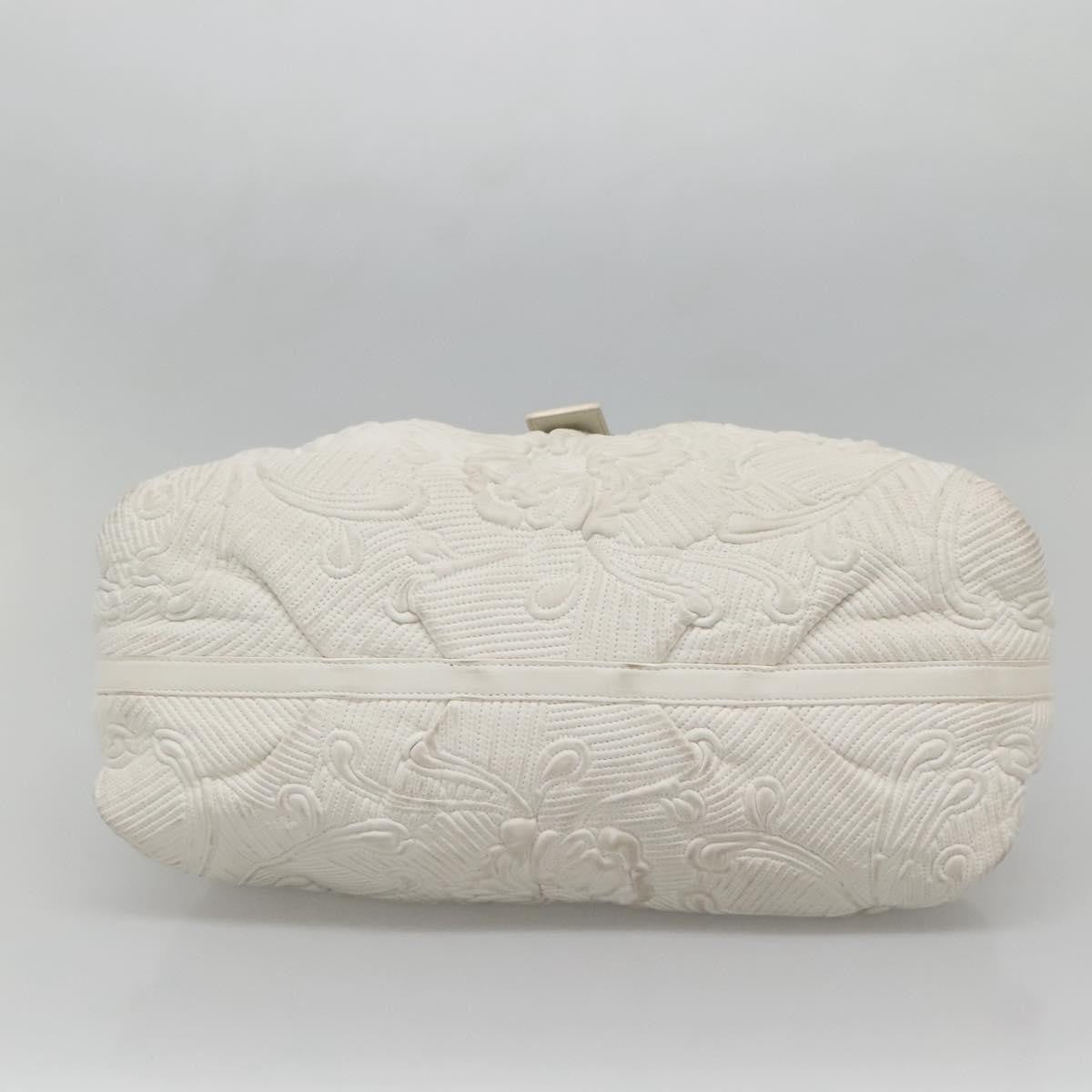 Bvlgari Chandra Hobo Leather White Leather Handbag (Pre-Owned)
